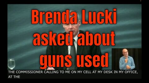 WOW! Mass Casualty Commission: Brenda Lucki privately called Chris Leather for guns used list #MCC