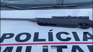 Cidade de Alpercata: trio preso com arma, munições e droga durante operação "Êxodo" da Polícia