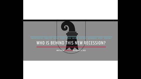 Who Is Behind This New Recession?