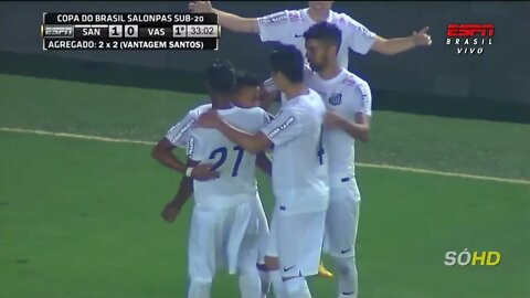 Gol do Jogo | Santos 1 x 0 Vasco | Copa do Brasil Sub 20 | 04-11-2014