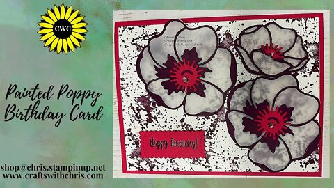 Poppy Birthday Card using Stampin' Up! Products