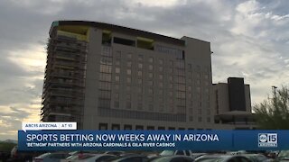 Sports betting now weeks away in Arizona