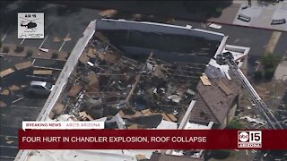 Four injured in explosion, roof collapse at Chandler business