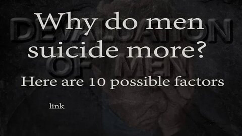 10 Reasons Men May Commit Suicide More Often Than Women