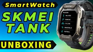 Skmei Tank Militar Smart watch Unboxing