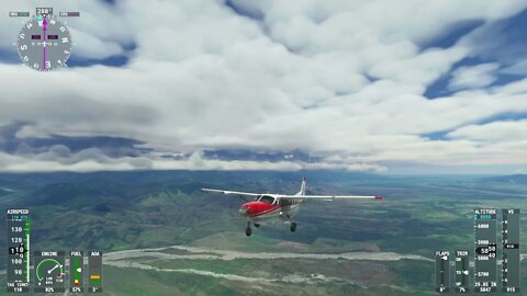 Mountain flying Nadzab to Aiyura in the C208 Caravan