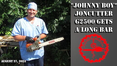 Johnny Boy the Farmertec JonCutter CSG2500 gets a long bar (Zenoah Clone)