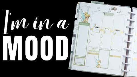 Plan With Me Tinkerbell - Disney Happy Planner Vertical Layout for Health & Wellness