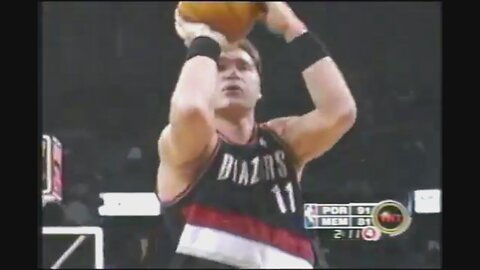 Arvydas Sabonis 8 Points 4 Ast @ Grizzlies, 2002-03.