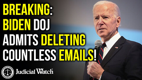 BREAKING: Biden DOJ Admits Deleting Countless Emails!