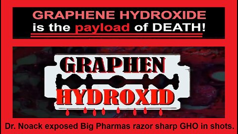 Dr. Andreas Noack an Expert Chemist exposed razor-like Graphene Hydroxide in Shots!