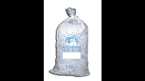 Pinnacle Mercantile Plastic Ice Bags 10 Lb - 12" X 21" -1.5 Mil - Pack of 100 with Twist Ties