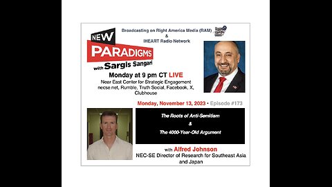 Alfred Johnson: NEC-SE Director, The Roots of Anti-Semitism, New Paradigms w/Sargis Sangari EP #173