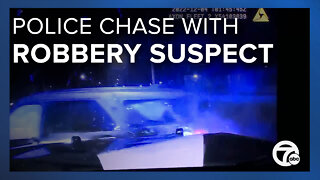 Police chase suspect wanted in armed robbery