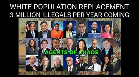 Agents of Chaos - Enemies Within. Illegal Immigrant Population Replacement. 3 Million Per Year