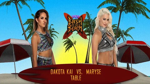 Dakota Kai Vs Maryse Tables Match WWE 2k22