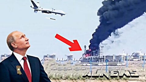 Kamikaze Drone Sparks Huge Explosion as Ukraine Targets Russian Oil Refinery