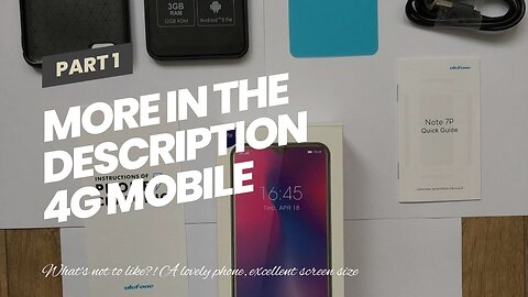 More In The Description 4G Mobile Phone, 32GB + 3GB, Ulefone Note 7P SIM Free Smartphones Unloc...