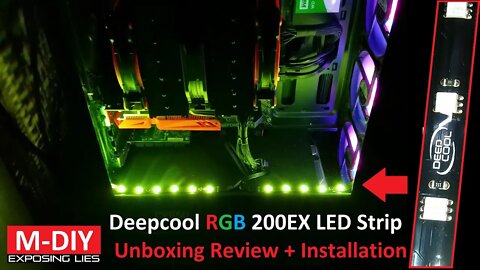 Deepcool RGB 200EX LED Strip (Unboxing Review + Installation) [Hindi]