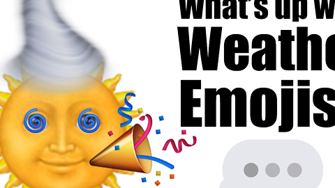 What's up with weather emojis?