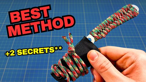 How to Paracord a Neck Knife or a Skeletonized Outdoors EDC Blade Fast and Easy DIY Guide