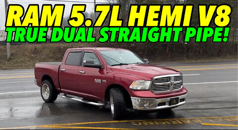 2015 RAM 1500 5.7L HEMI V8 w/ TRUE DUAL STRAIGHT PIPES!