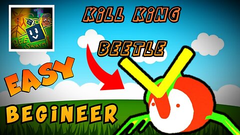 HOW TO KILL KING BEETLE IN BEE SWARM SIMULATOR WITHOUT DYING FOR BEGINEERS *GLITCH*