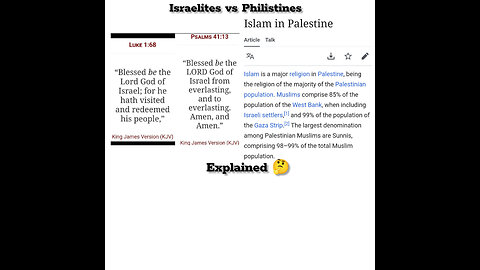 The War on Palestine Hamas (muslims) vs Israel (Hebrew Israelites) The Holy War explained!