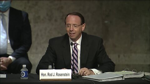 Graham Questions Former Deputy Attorney General Rod Rosenstein