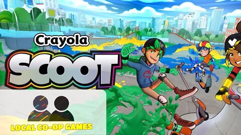 Crayola Scoot - How to Play Splitscreen Multiplayer (Gameplay)