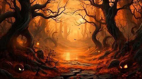 Spooky Autumn Music - Glowing Orange Woods