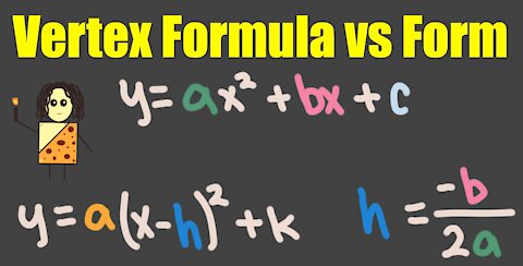 Vertex Formula vs Vertex Form