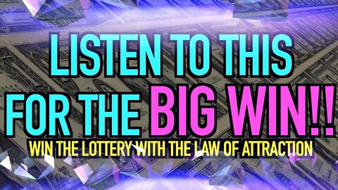 THIS IS HOW YOU WIN ANY JACKPOT!! | Winning the LOTTERY Affirmations The Sequel