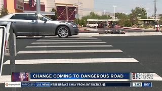 New pedestrian lights on Boulder Highway