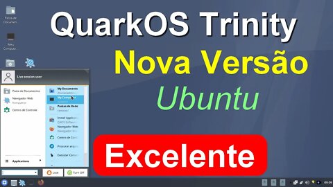 Quarkos Trinity Linux base Ubuntu 2204 (Q4OS). Ideal para PCs mais Modestos. Muito Leve