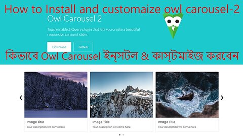 how to use the owl carousel