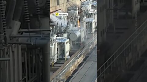 hoover dam transformer explodes bursts into flames