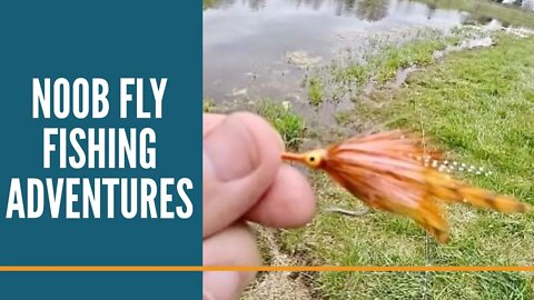 Noob Fly Fishing Adventures /Fly Fishing Fail / I Gave Up And Used A Spinner / Michigan Bass Fishing