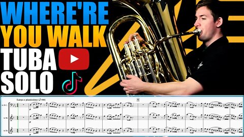 Handel "Where'er You Walk" (from "Semele"). Tuba Solo Play Along!