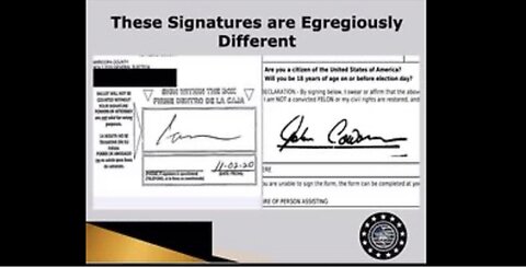 Video Of Fraudulent Mail-In Ballot Signatures Emerges