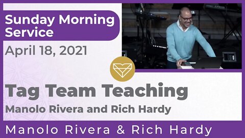 Tag Team Manolo Rivera and Rich Hardy Teaching New Song Sunday Morning Service 20210418