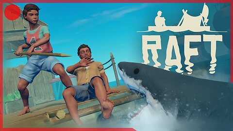 🔴Floating & Fending off Sharks with G1Games - Raft!