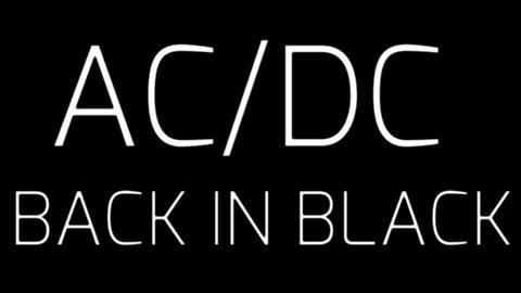 🎵 AC/DC - BACK IN BLACK (LYRICS)