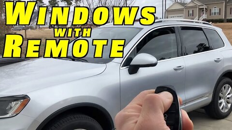 How To Program Touareg Comfort Open/Close Windows ~ Window Function with Remote