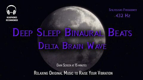 Healing Deep Sleep, Pain Relief, Anti-Aging, Binaural Beats with Solfeggio Frequency 432Hz