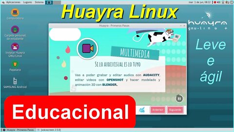 Huayra Debian GNU Linux desenvolvido pelo Governo da Argentina. Voltado para educação. Leve e ágil.