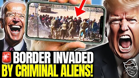 🚨Border INVADED by HUNDREDS Of CRIMINAL Aliens as they Break Through Razor Wire, ASSAULT Guards