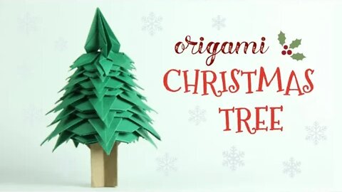 How to make an origami Christmas Tree
