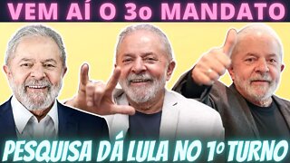 Pesquisa mostra Lula que Lula vence no 1o turno e Bolsonaro tem rejeição recorde