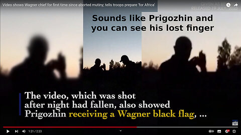 Video shows Wagner chief for first time since aborted mutiny; tells troops prepare ‘for Africa’